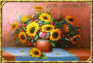 Gif animé Bon dimanche fleurs